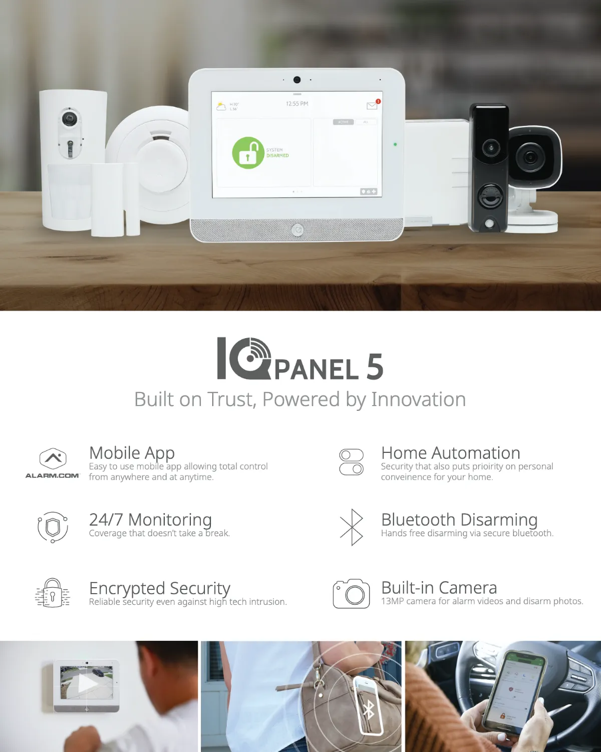 Family walking in front door